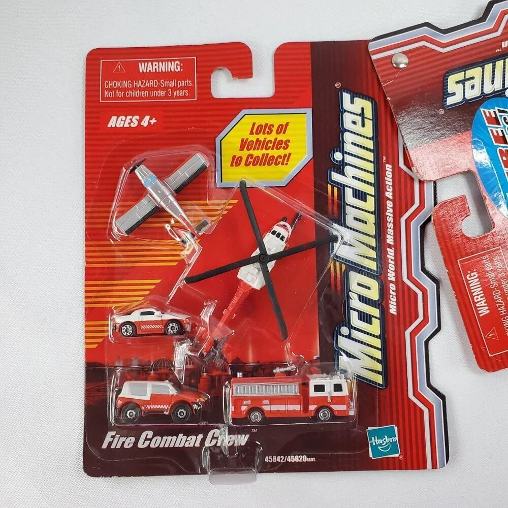 VTG Hasbro Micro Machines BOGO Pack Mission Unit Alpha Future Strike, Fire Crew
